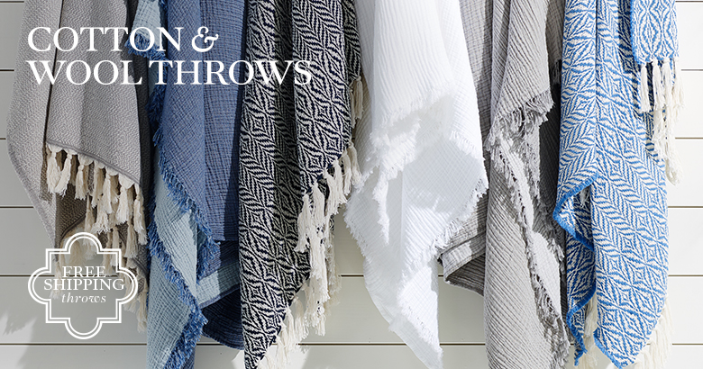 Cotton, Wool, & Other Throws