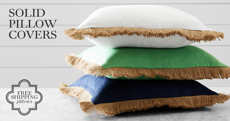 Solid Pillow Covers