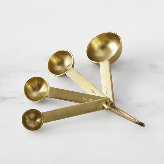 Gold Measuring Cups & Spoons Williams Sonoma
