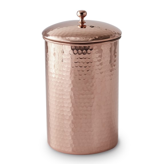 HammeredCopper Canisters Williams Sonoma