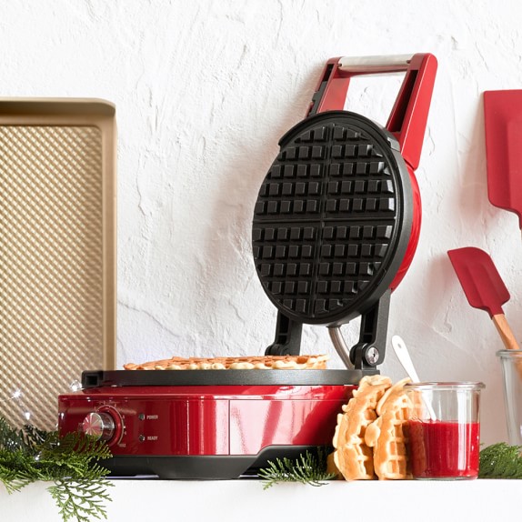 Breville NoMess Classic Round Waffle Maker Williams Sonoma