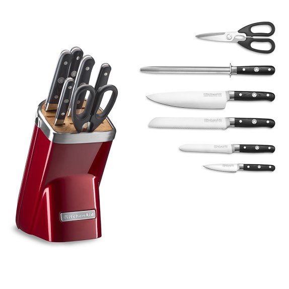Kitchenaid 7 Piece Professional Knife Set Candy Le Red Kitchenaid 7 Piece Professional Knife Set Candy Le Red Williams Sonoma