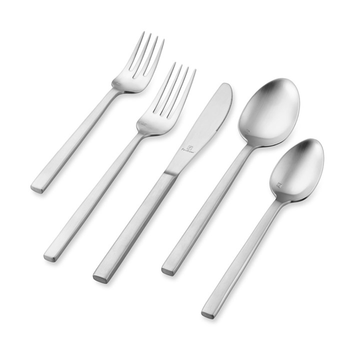 Arezzo Brushed Flatware Place Setting | Williams Sonoma Arezzo Brushed Flatware Place Setting | Williams Sonoma