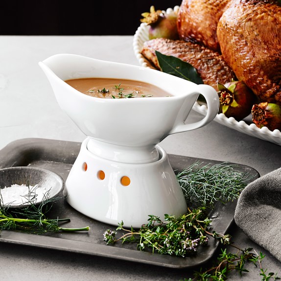 Gravy Boat with Warming Base Williams Sonoma