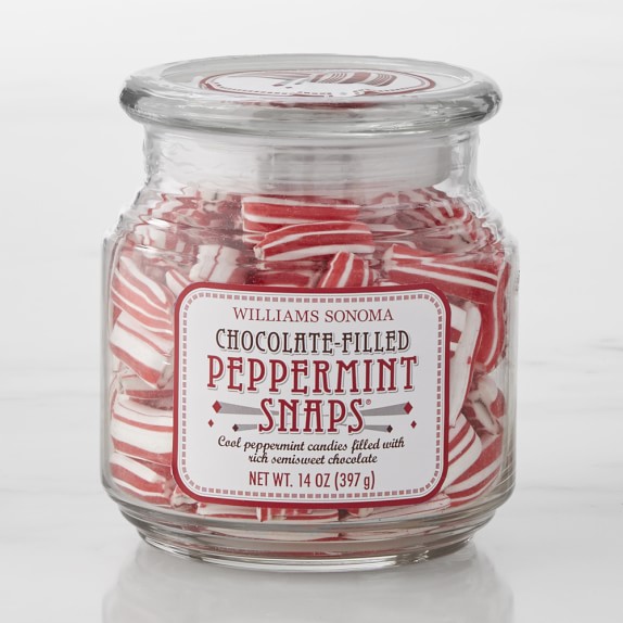 chocolate filled peppermint straws