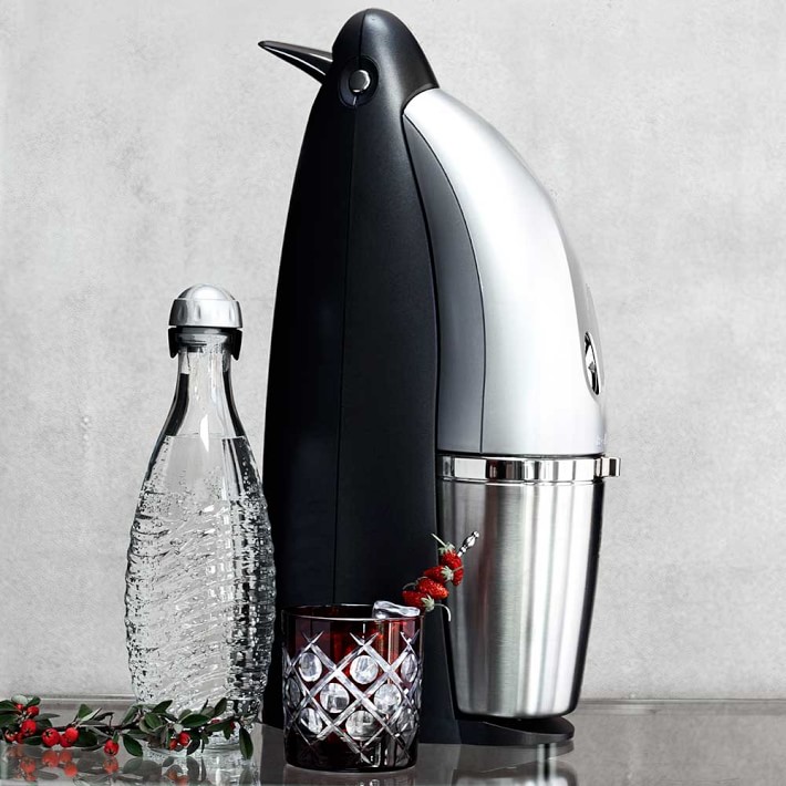 sodastream penguin sparkling water maker williams sonoma sodastream how it works