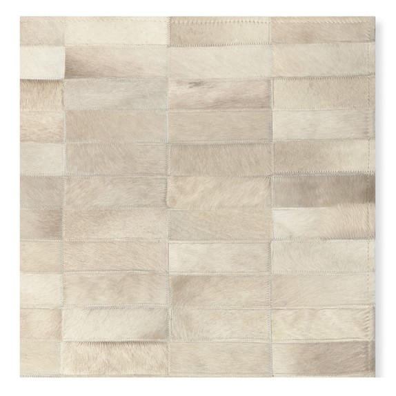 Pieced Tile Hide Swatch, Brown/Beige Williams Sonoma