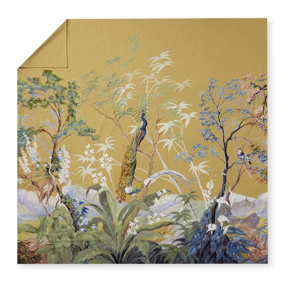 Painted Peacock Bedding, Golden Yellow Williams Sonoma