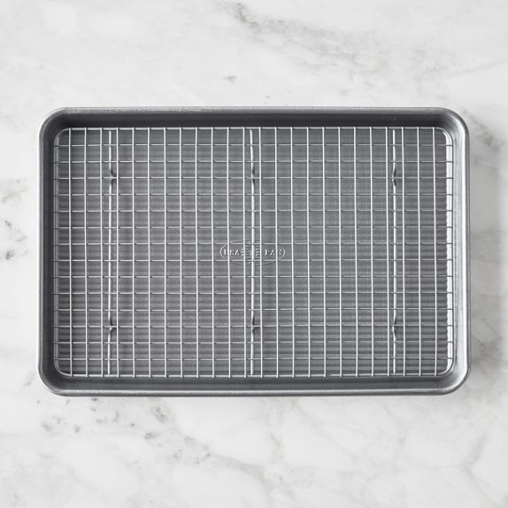 usa pan nonstick quarter sheet and baking rack williams sonoma quarter sheet baking pan
