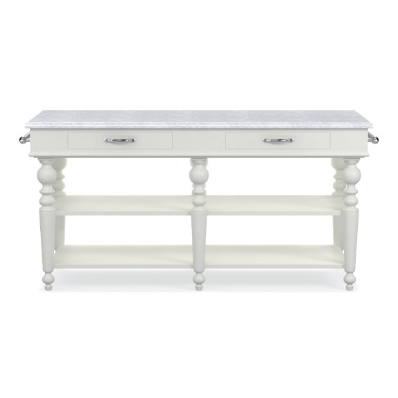Larkspur MarbleTop Kitchen Island Williams Sonoma