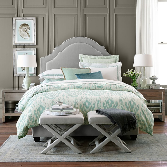 Printed Ikat Sateen Bedding Williams Sonoma