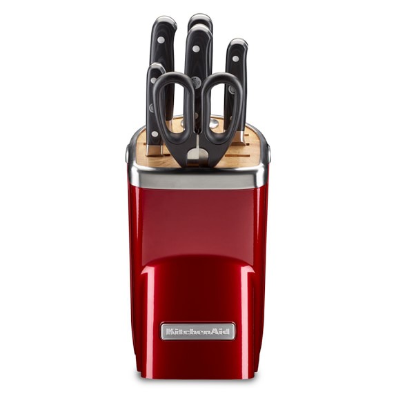 Kitchenaid 7 Piece Professional Knife Set Candy Apple Red Roll Over Image To Zoom