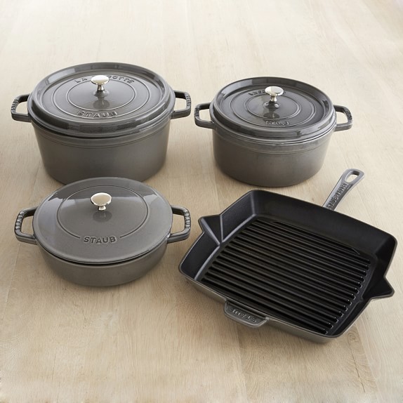 Staub CastIron 7Piece Cookware Set Williams Sonoma