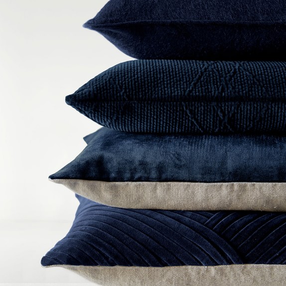 Velvet Pillow Cover Midnight Williams Sonoma Velvet Pillow Cover Midnight