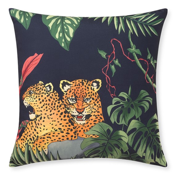 Outdoor Printed Jungle Pillow, Cheetah Williams Sonoma