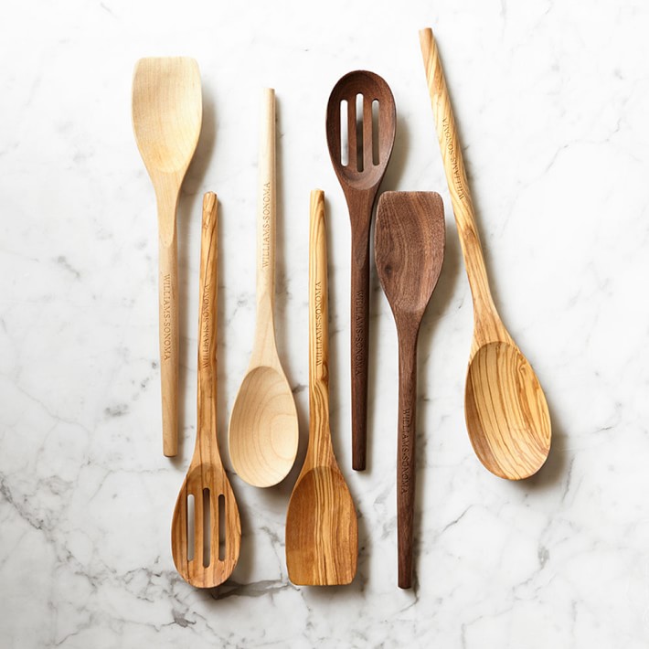 Williams Sonoma Slotted Wood Spoon