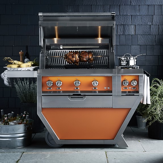 Hestan 54'' Grill with Double Side Burners Williams Sonoma