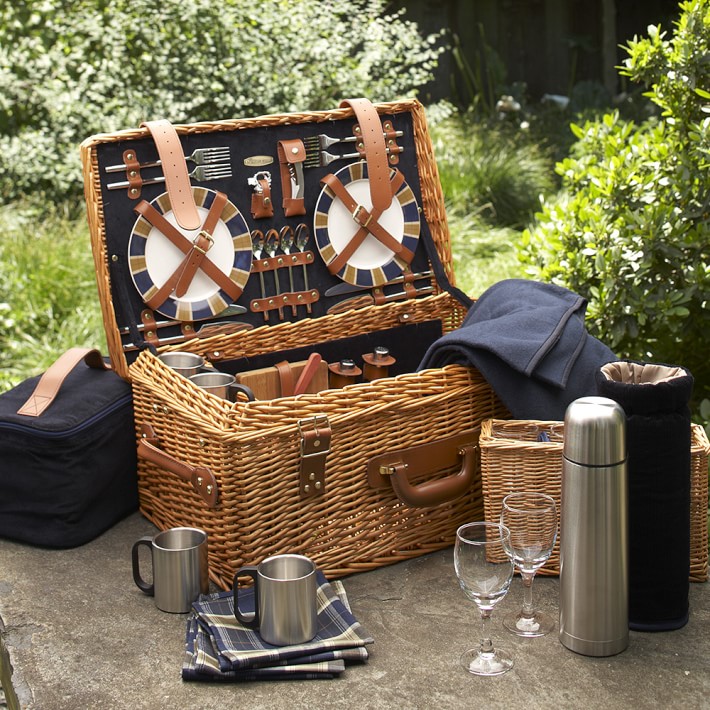 Wicker Picnic Basket | Williams Sonoma Wicker Picnic Basket | Williams Sonoma