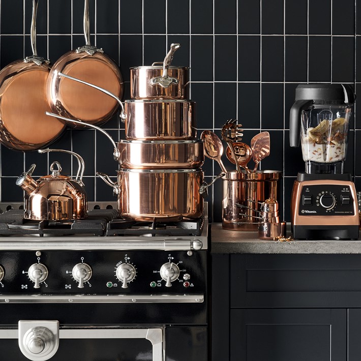 Partitioned Copper Utensil Holder Williams Sonoma
