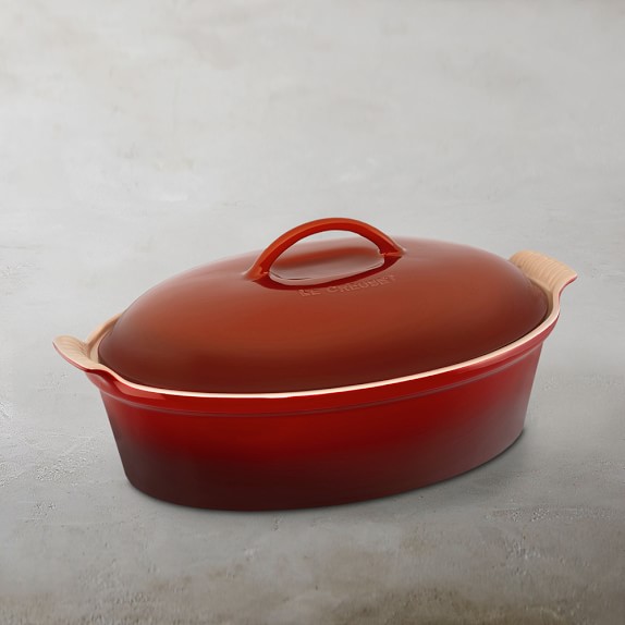Le Creuset Heritage Stoneware Oval Covered Casserole Williams Sonoma