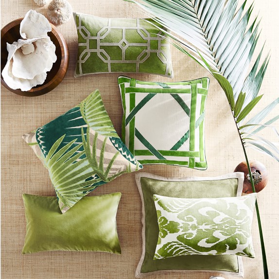 Rousseau Velvet Applique Pillow Cover Green Williams Sonoma Amazing Williams Sonoma Decorative Pillows Rousseau Velvet Applique Pillow Cover Green Williams Sonoma Amazing Williams Sonoma Decorative Pillows