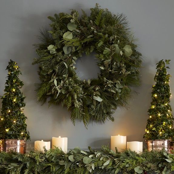 Cedar Branches Wreath Williams Sonoma