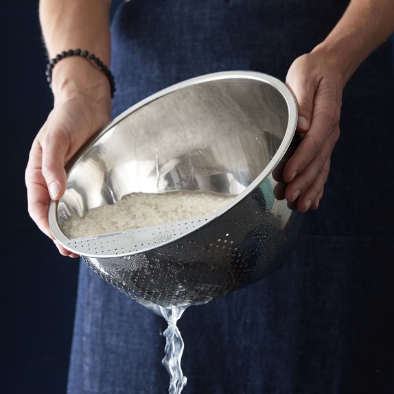 StainlessSteel Rice Colander Williams Sonoma