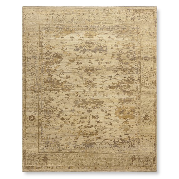 Antiqued Tonal Hand Knotted Rug Williams Sonoma