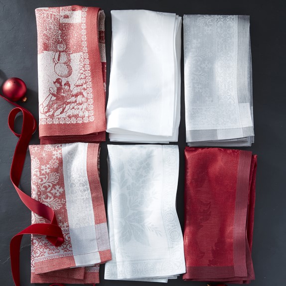 Alba Jacquard Napkins, Set of 4 Williams Sonoma