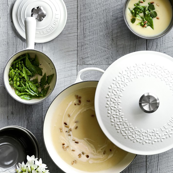 Le Creuset Signature Cast Iron Fleur Round Williams Sonoma