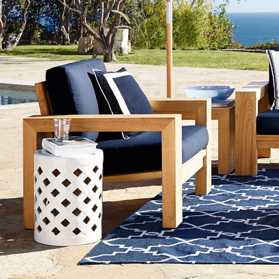 Larnaca Outdoor Teak Club Chair Williams Sonoma Scroll to Previous Item - Larnaca Outdoor Teak Club Chair Williams Sonoma