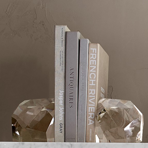 blue crystal bookends blue crystal bookends