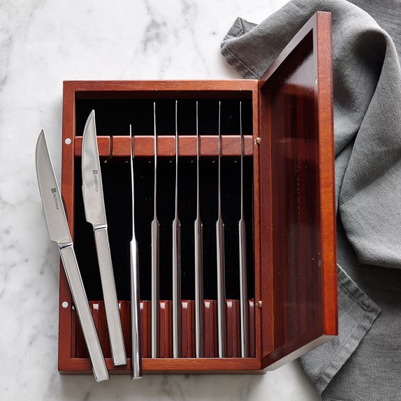 Wüsthof StainlessSteel 8Piece Steak Knife Box Set Williams Sonoma