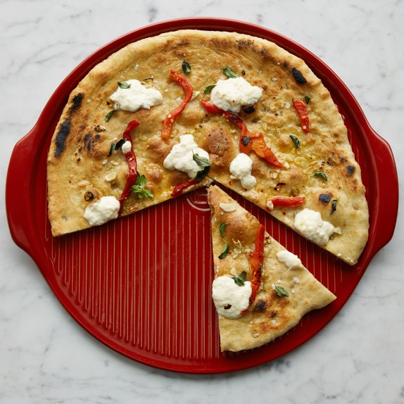 Emile Henry Ribbed Pizza Stone Williams Sonoma Emile Henry Ribbed Pizza Stone