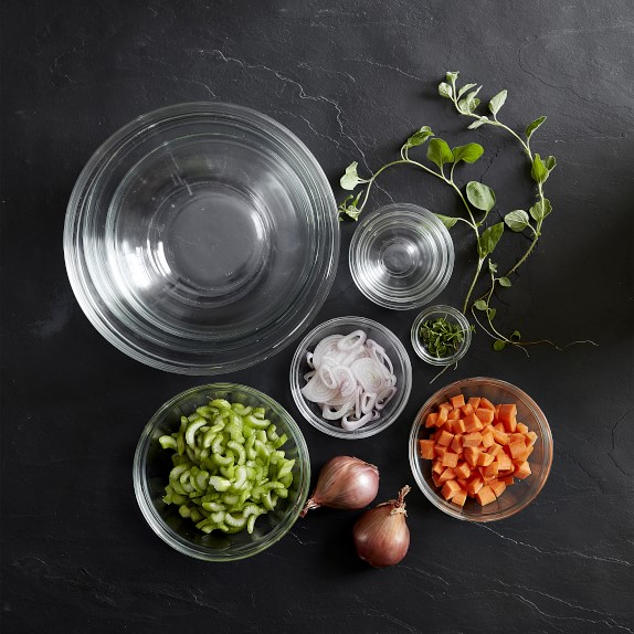 10Piece Glass Mixing Bowl Set Williams Sonoma