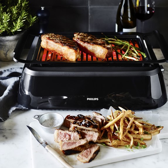 Philips SmokeLess Infrared Grill with BBQ & SteelWire Grids