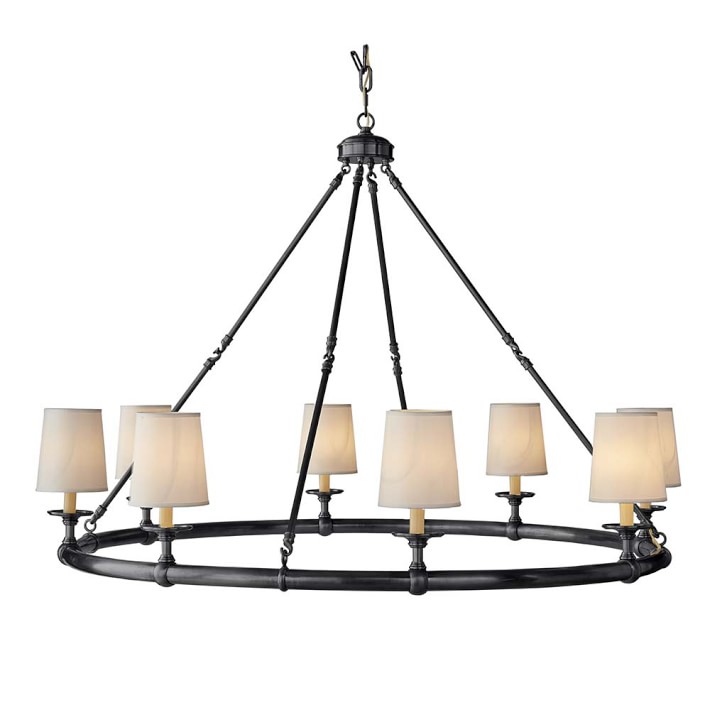 Devon 8 Light Chandelier Oiled Bronze Williams Sonoma