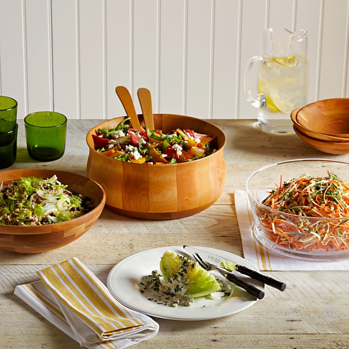 Cherry Wood Salad Bowls Williams Sonoma