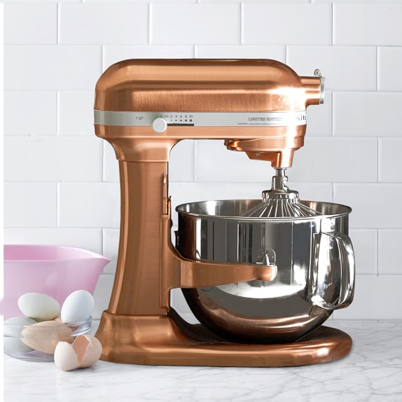 Copper colored kitchenaid mixer
