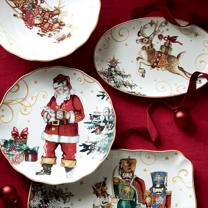 twas the night before christmas serving bowl williams sonoma christmas serveware