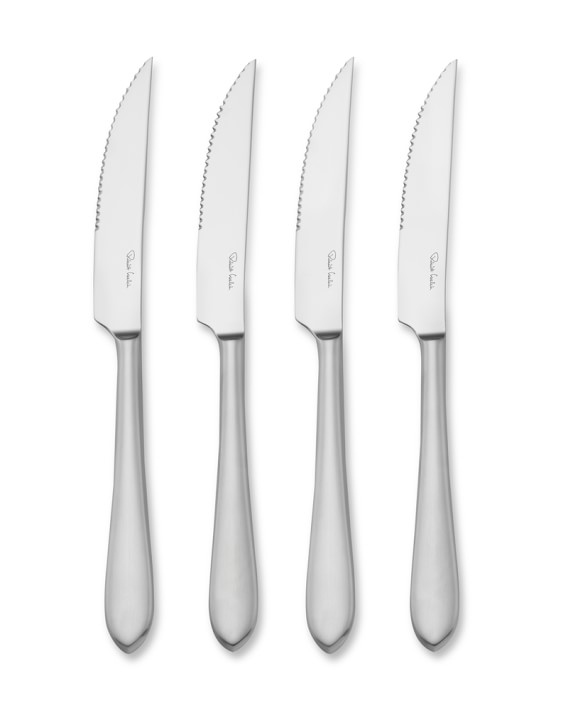 Flute Flatware 4-Piece Steak Knife Set | Williams Sonoma Flute Flatware 4-Piece Steak Knife Set | Williams Sonoma