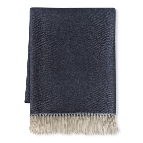 Italian Alpaca Throw, Navy Williams Sonoma