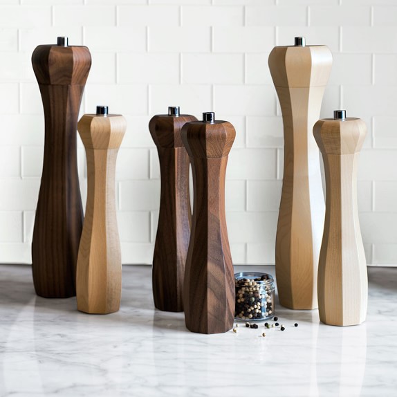 Williams Sonoma Octagonal Maple Wood Salt Pepper Mills Scroll To Previous Item