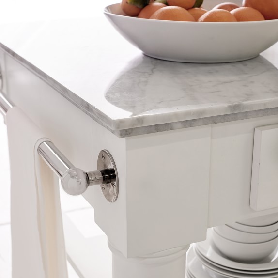 Barrelson Kitchen Island with Marble Top Williams Sonoma