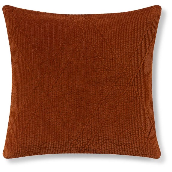 Double Diamond Quilted Velvet Pillow Cover, Spice Williams Sonoma