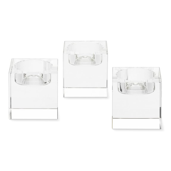 Crystal Votive Holders, Set of 3 Williams Sonoma
