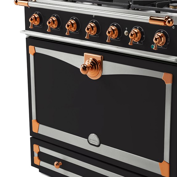 La Cornue CornuFé 90 Albertine Range, Matte Black Williams Sonoma