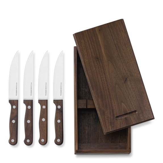 Williams Sonoma Outdoor Walnut Steak Knives, Set of 4 Williams Sonoma