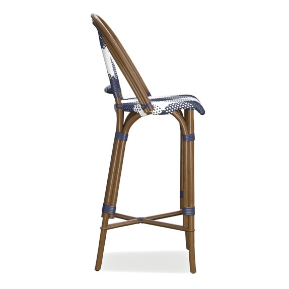 Parisian Gingham Weave Dining Bar Stool Williams Sonoma