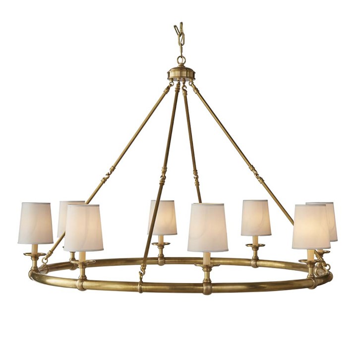 Devon, 8-Light Chandelier, Antique Brass Williams Sonoma - Devon, 8-Light Chandelier, Antique Brass Williams Sonoma
